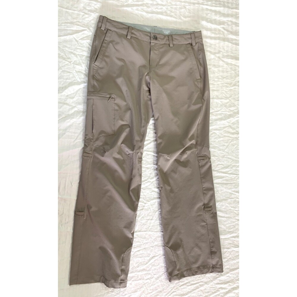 REI WOMENS CARGO PANTS CAPRIS ADJ WAIST SIZE 8P
